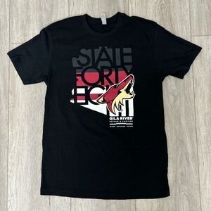 State Forty Eight Arizona Coyotes Black Tshirt Size S Hockey Sports